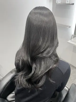 ロング 岡本葵子カットモデル ┊束感マツエクのマツエク・マツパデザイン