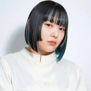 ミディアム カラー 【nui 茨木】 清水優のヘアスタイル
