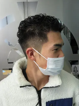 パーマ メンズ 渋谷/フェード/ 國分 翔のヘアスタイル
