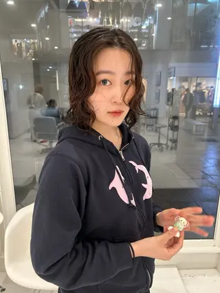 ミディアム パーマ cono noughtのヘアスタイル