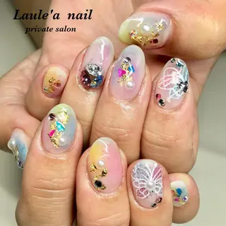 カラー ネイル マツエク・マツパ 福田 加奈のネイルデザイン