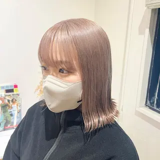 ミディアム カラー 髪質改善/韓国ヘア 顔まわり特化yutoのヘアスタイル