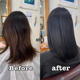 ミディアム カラー [店長]加地 峻のヘアスタイル