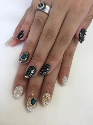 ネイル 💎🐰 saki. m 🐰💎のネイルデザイン