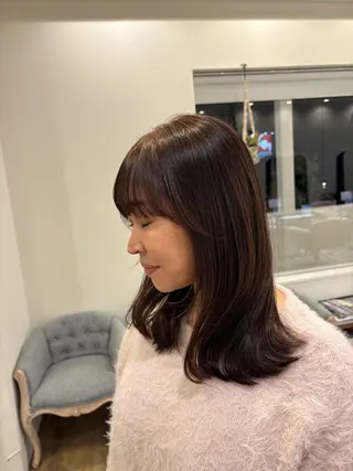 ミディアム MAHAE 中司のヘアスタイル