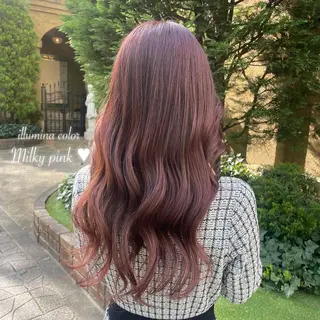 カラー ヘアアレンジ 𝙢𝙞𝙮𝙪🎀 girly hairのヘアスタイル