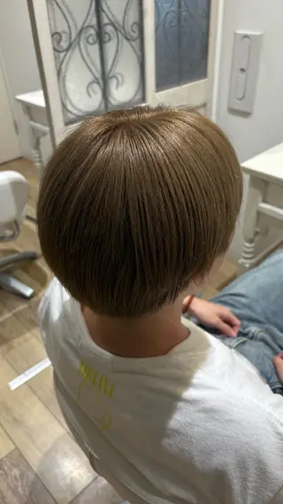 ショート カラー 似合わせ 顔周りYUUGAのヘアスタイル