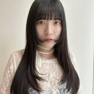 ロング モデル募集/カレン /レイヤーカットのヘアスタイル