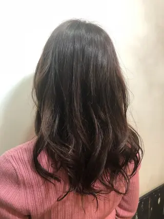 セミロング カラー 美髪矯正 🌈髪質改善 山下のヘアスタイル