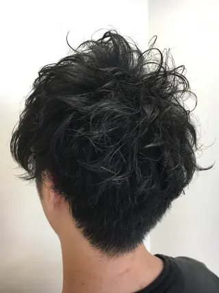 ショート パーマ 永井 大希のヘアスタイル