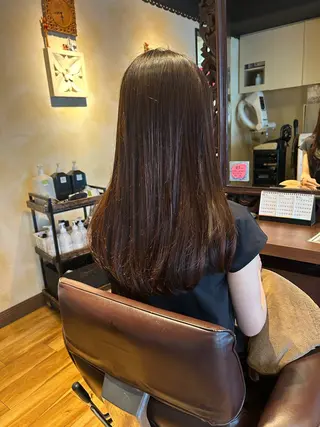 ロング 似合わせレイヤー/透 明感カラー/momiのヘアスタイル