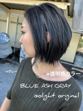 ショート カラー レイヤーカット匠 イソザキノリユキのヘアスタイル