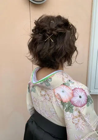 ショート ヘアアレンジ yui .のヘアスタイル