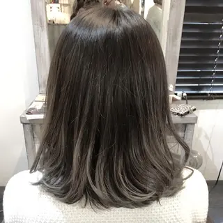 セミロング カラー Lolonois池田 代表 鍜治本颯太のヘアスタイル