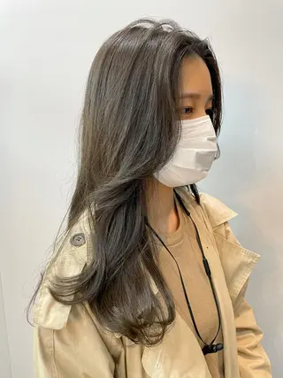 ロング カラー パーマ 💖美髪矯正💖 辻未侑のヘアスタイル