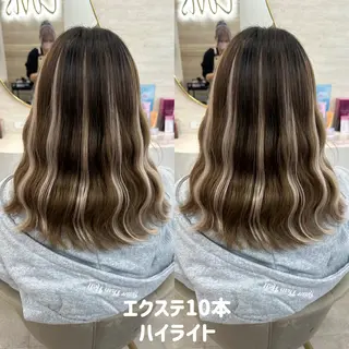 ミディアム lovis🧸ゆうあ 🧸/透明感カラーのヘアスタイル