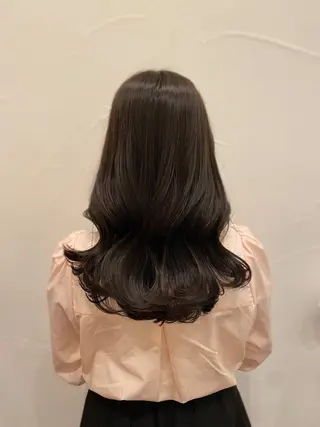 セミロング カラー Ash中目黒店 榊間茜のヘアスタイル