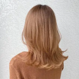 ミディアム 顔周りカット/透明感 カラー🤍大塚蛍のヘアスタイル