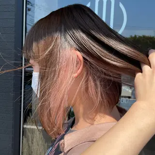 カラー 🫧艶髪/ブリーチ 🐳honami🫧のヘアスタイル