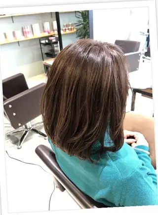ミディアム カラー パーマ ヘアアレンジ メンズ キッズ ネイル マツエク・マツパ EnBlesS西宮 マンツーマン神道有基のヘアスタイル