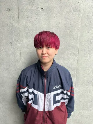 ショート カラー メンズ 一目惚れ艶ハイトーン バンド/しほのヘアスタイル