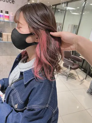 セミロング カラー ✨髪質改善専門店✨ QOLU✨のヘアスタイル