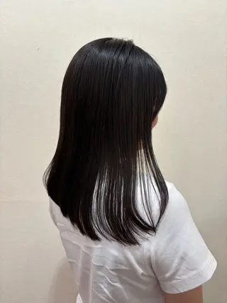 ミディアム 🫧ブリーチ×透明感 カラー🎀ココカラのヘアスタイル