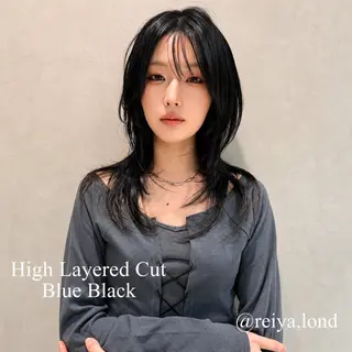 セミロング ボブ・レイヤー タナカ レイヤのヘアスタイル