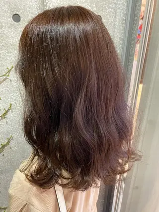 ミディアム カラー エクステ/ハイトーン /インナー礒野朱里のヘアスタイル