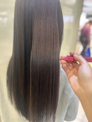 ロング パーマ 縮毛矯正/髪質改善/ 艶髪ササキナツミのヘアスタイル