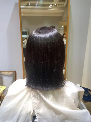 ミディアム 艶カラー/縮毛矯正 🩰chihiroのヘアスタイル