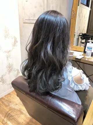 セミロング カラー 髪質改善くすみカラー 🍀/石川大輔のヘアスタイル