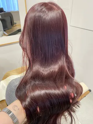 ロング 烏丸韓国ヘア🇰🇷 ayaka🎀のヘアスタイル
