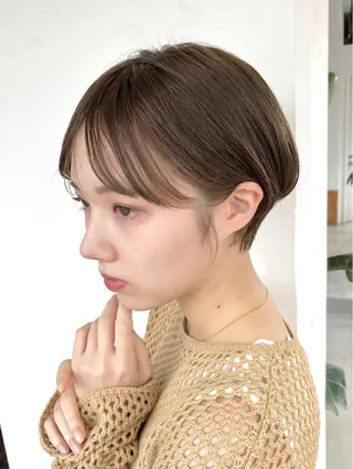 ショート 🌿似合わせ透明感 カラー松本朋幸🌿のヘアスタイル