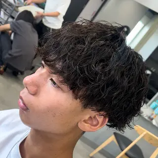 ショート パーマ メンズ 松下 友希 【fifth】のヘアスタイル