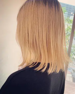 セミロング カラー 🌸スタイリスト 山浦美恵のヘアスタイル