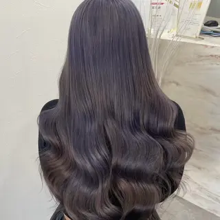 ロング カラー 🦋Yui🦋透明感 /ベージュ/Wカラーのヘアスタイル