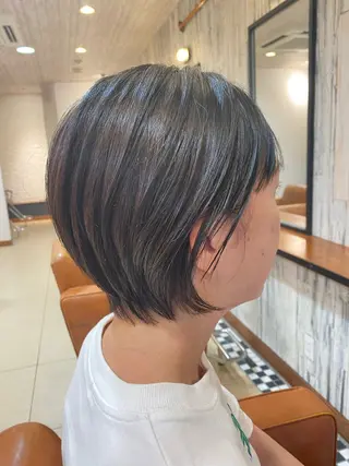 ショート くびれショート・ボブ カットorパーマ特化のヘアスタイル