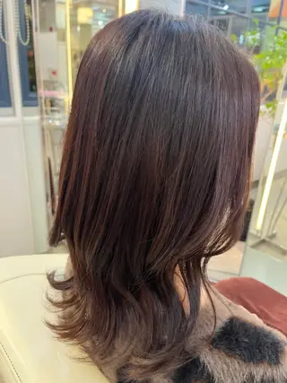 ミディアム カラー フルカワ リナのヘアスタイル