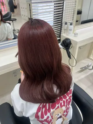 ミディアム カラー 大人上品ベージュ 🎀HARUNAのヘアスタイル