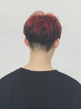 ショート カラー パーマ メンズ mayu🤍 透明感カラーのヘアスタイル