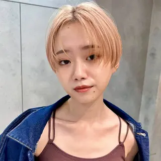 ショート カラー ハイトーンカラー/ さらさのヘアスタイル