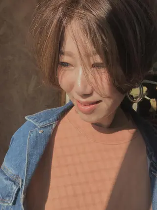 ショート さの あやねのヘアスタイル