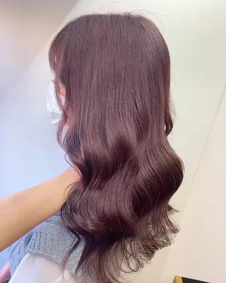 セミロング カラー ヘアアレンジ レイヤー×グレージュ /ピンク🩷mioのヘアスタイル