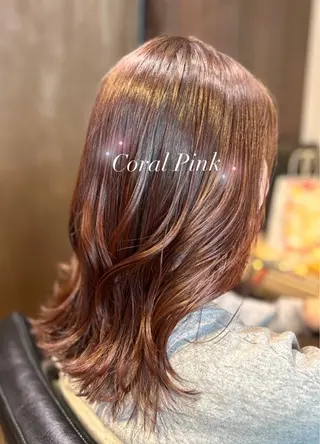 セミロング カラー ⭐️似合わせアップ ⭐️並木奏絵のヘアスタイル