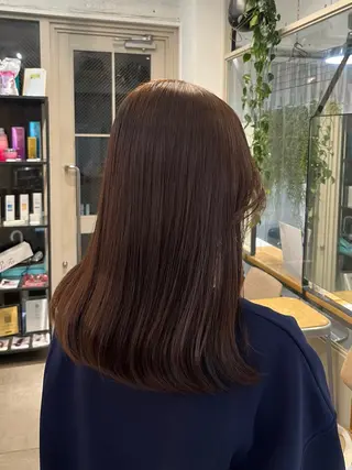 セミロング カラー lomalia ayuのヘアスタイル