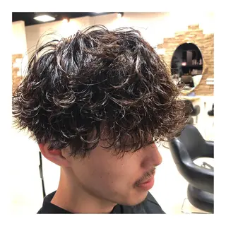 パーマ メンズ メンズパーマ 次元のヘアスタイル