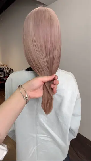 ロング カラー 🧡梅田ハイトーン カラー🧡runaのヘアスタイル