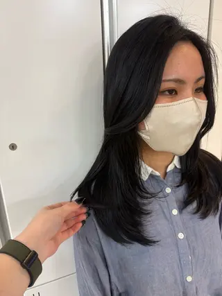 セミロング CREA渋沢 モデル募集🌺アイナのヘアスタイル