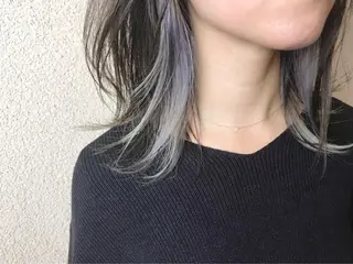 ミディアム カラー 菅村 勇亮のヘアスタイル